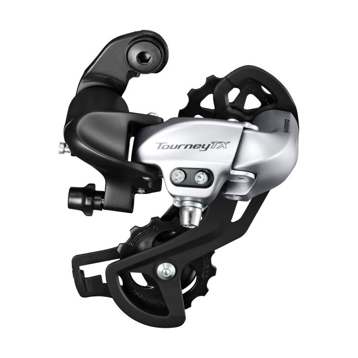 SHIMANO Prehadzovačka Tourney TX800 3 x 7-8 prevodov strieborná