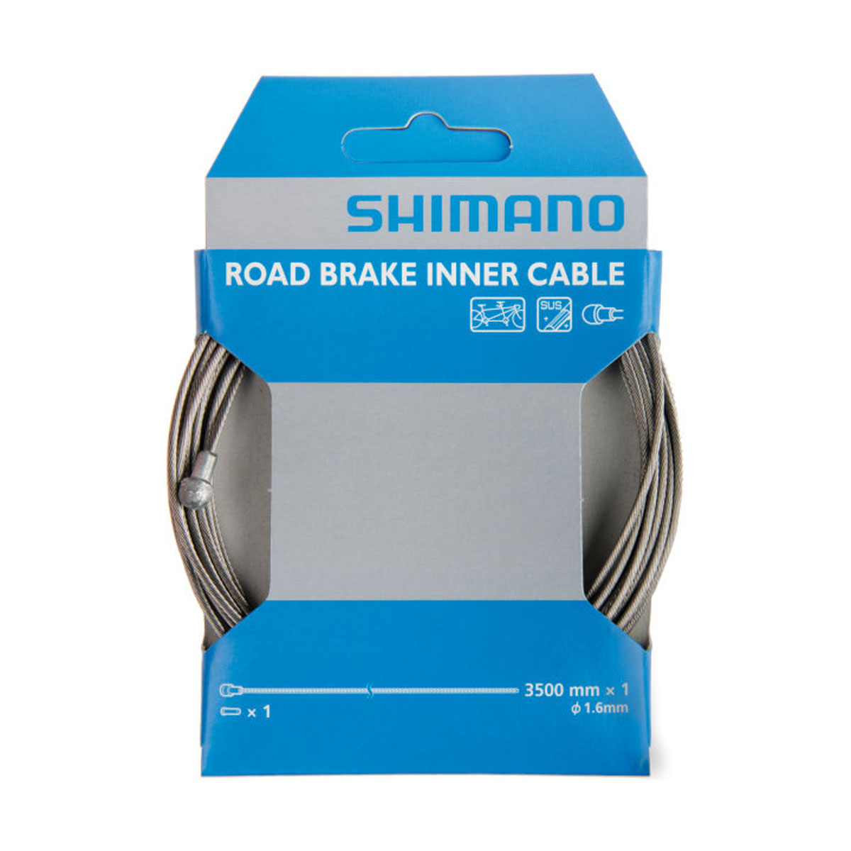 SHIMANO Lanko brzdové ROAD nerez 1,6x3500mm
