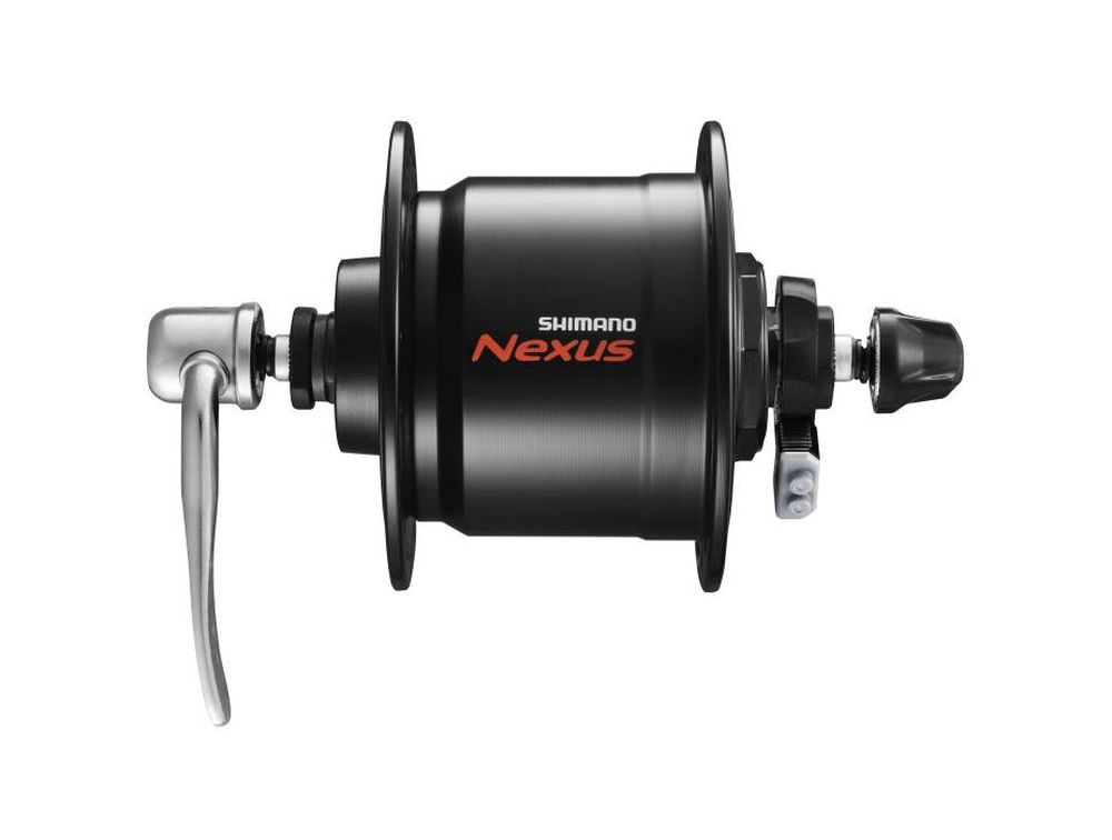 SHIMANO Náboj predný s dynamom DHC3000 36D RU čierny
