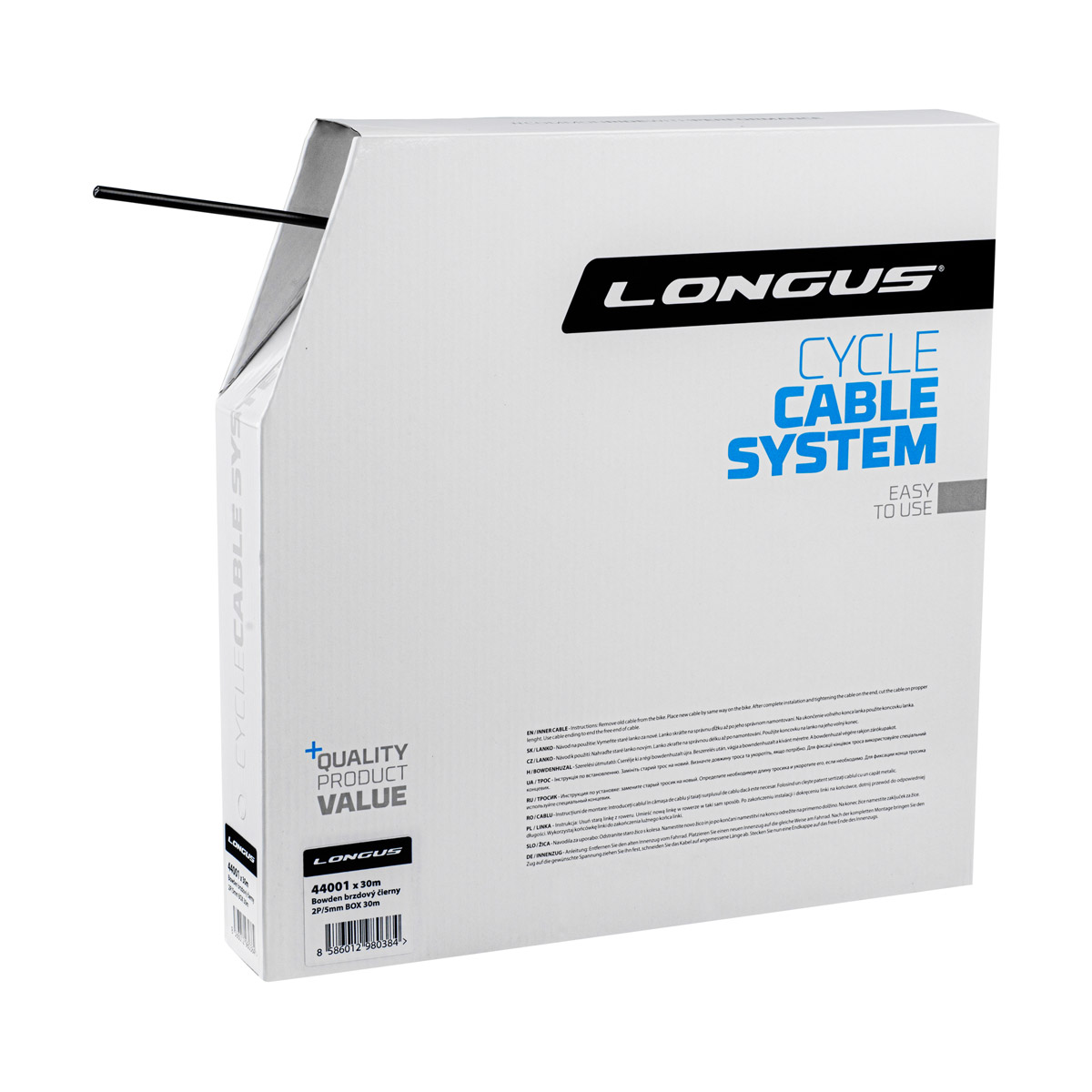 LONGUS Bowden brzdový 2P čierny 30m